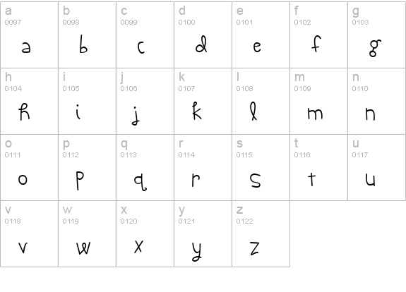CK Fresh lowercase a-z preview