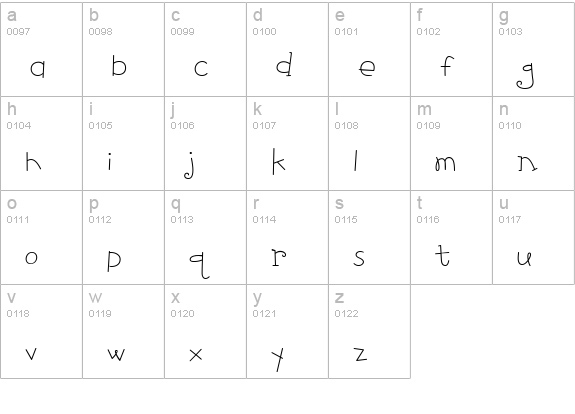 CK Fun lowercase a-z preview