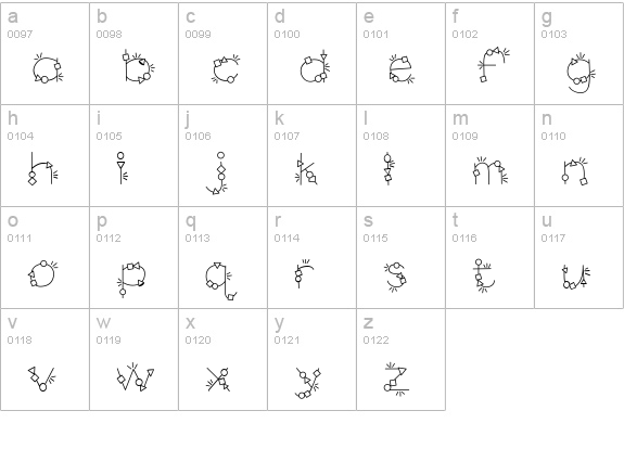 CK Geometric lowercase a-z preview