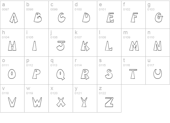 CK Groovy lowercase a-z preview