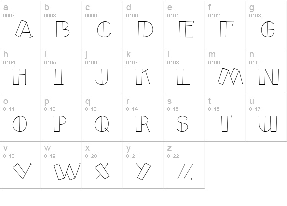 CK Happy Camper lowercase a-z preview