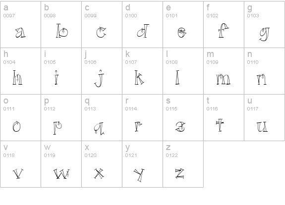 CK Hearts lowercase a-z preview