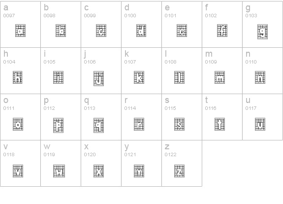 CK Hunting lowercase a-z preview