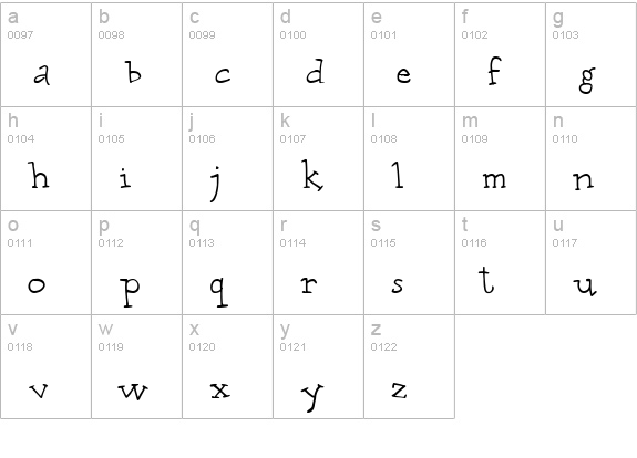 CK Lazy Days lowercase a-z preview