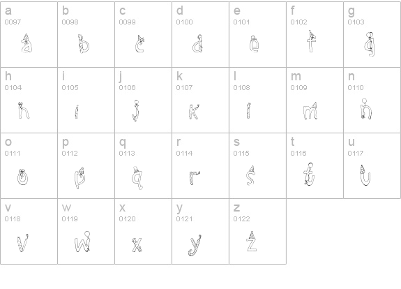 CK Let's Party lowercase a-z preview