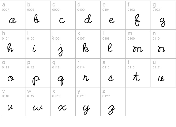 CK Letter Home lowercase a-z preview