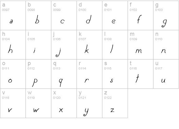 CK Limerick lowercase a-z preview