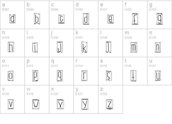 CK Long & Lanky lowercase a-z preview