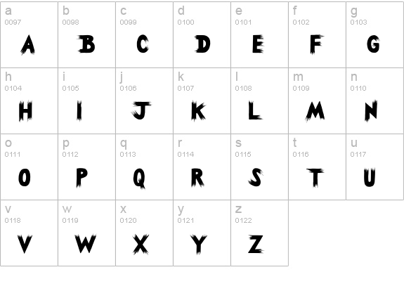 CK Mystery lowercase a-z preview