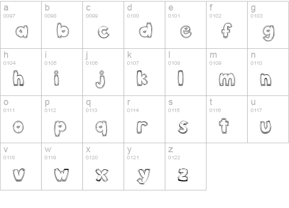 CK Pillow lowercase a-z preview