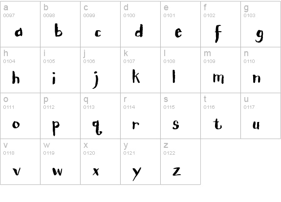 CK Pitch lowercase a-z preview