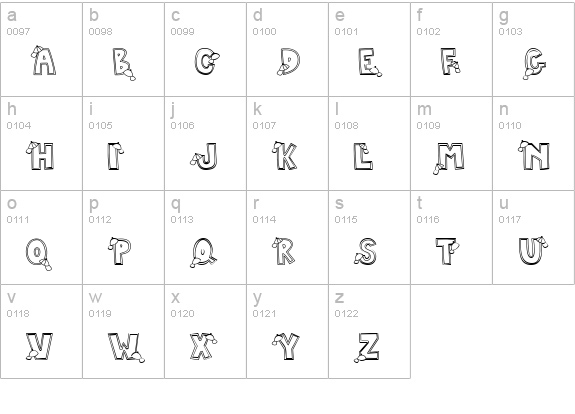 CK Play Ball lowercase a-z preview