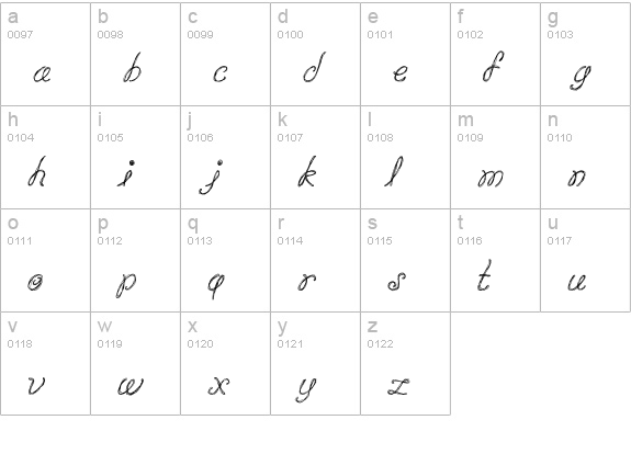 CK Ranch lowercase a-z preview