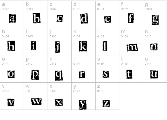 CK Scratchy Box lowercase a-z preview