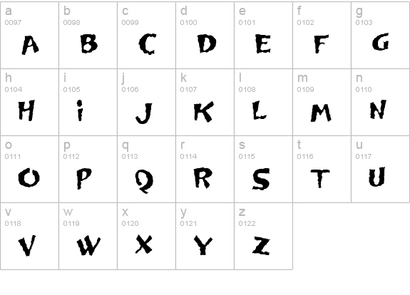 CK Shiver lowercase a-z preview