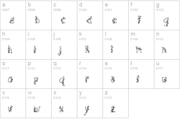 CK Sneaky Snake lowercase a-z preview