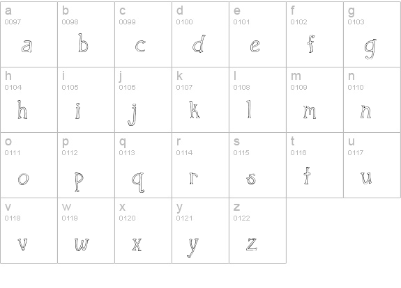 CK Sneaky Snake Plain lowercase a-z preview