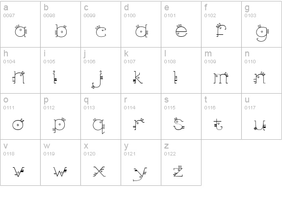 CK Southwest lowercase a-z preview
