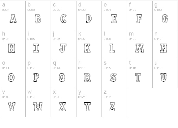 CK Spirit lowercase a-z preview