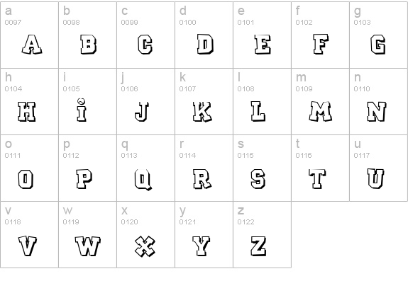CK Sports Tennis lowercase a-z preview
