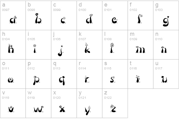 CK Springtime lowercase a-z preview