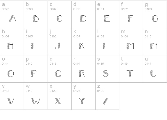CK Stacks lowercase a-z preview
