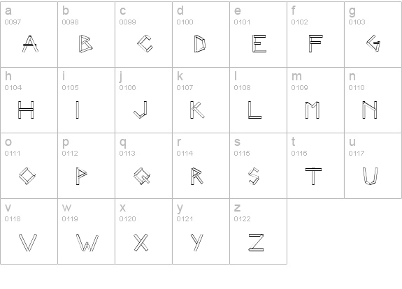 CK Strips lowercase a-z preview