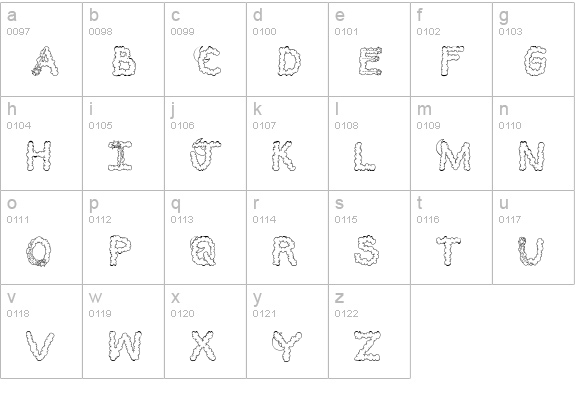 CK Sweet Dreams lowercase a-z preview