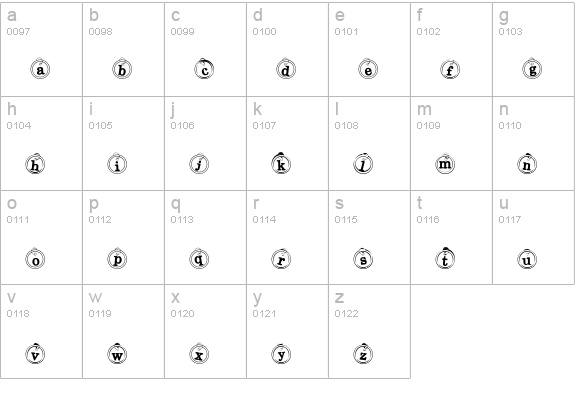 CK Tags lowercase a-z preview