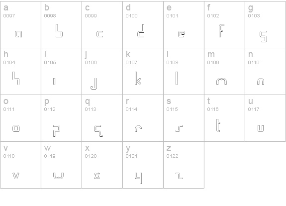 CK Video Game lowercase a-z preview