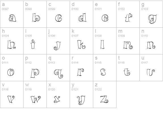 CK Voluptuous lowercase a-z preview