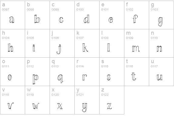 CK Wedding lowercase a-z preview