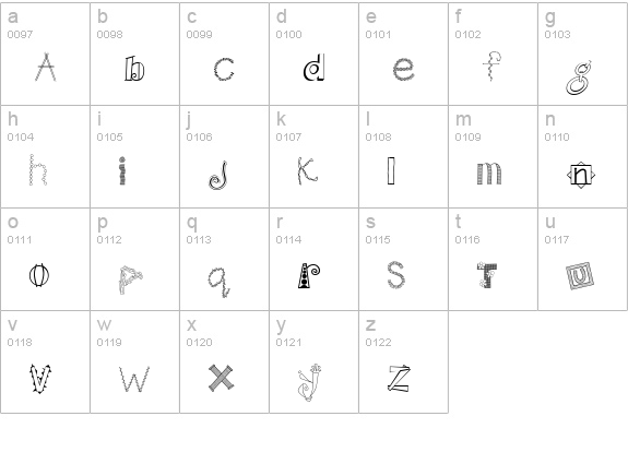 CK Wild n Crazy lowercase a-z preview
