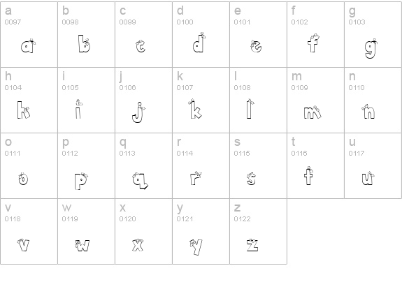 CK Wreaths lowercase a-z preview