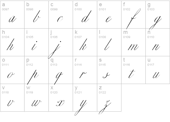 Classica Two lowercase a-z preview