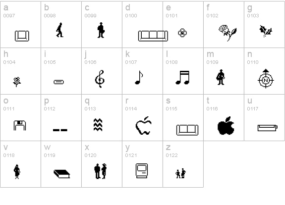 Classics-Mobile lowercase a-z preview