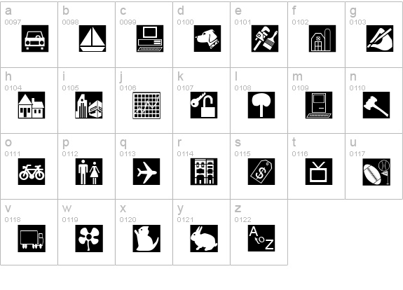 Classified Regular lowercase a-z preview