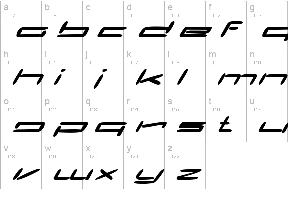 Claytoona lowercase a-z preview