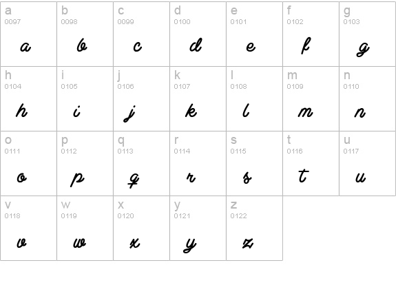 Clear Line - PERSONAL USE ONLY lowercase a-z preview