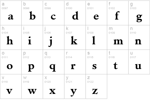 Cleric SSi Bold lowercase a-z preview