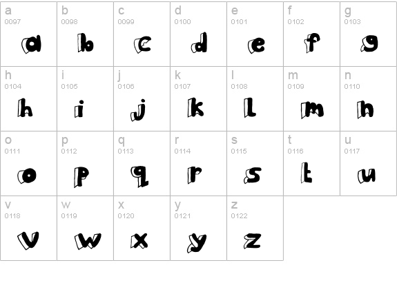 Clothes Peg lowercase a-z preview