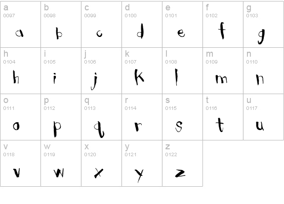 Clubhouse lowercase a-z preview