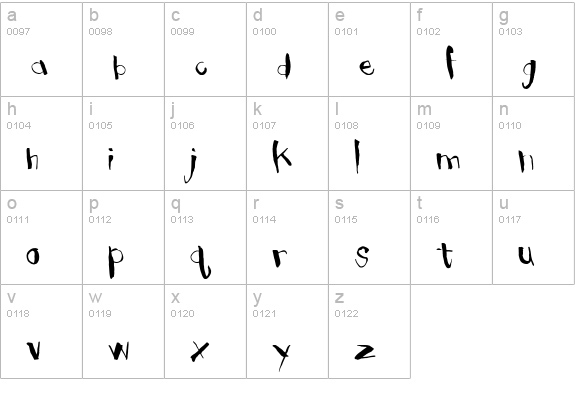 Clubhouse Medium lowercase a-z preview