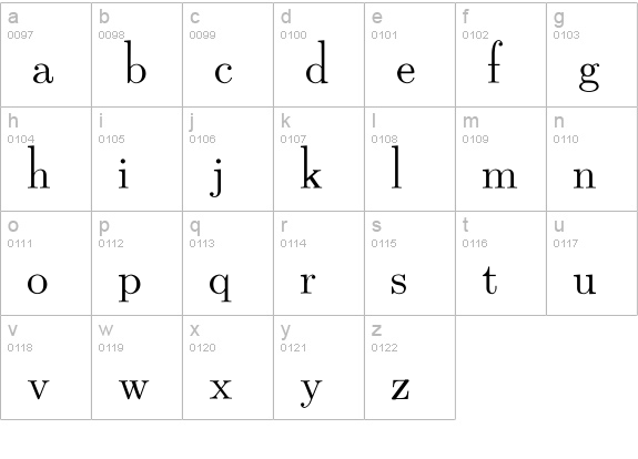 CM_Dunhill Regular  lowercase a-z preview