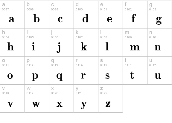 CM_Roman Bold  lowercase a-z preview