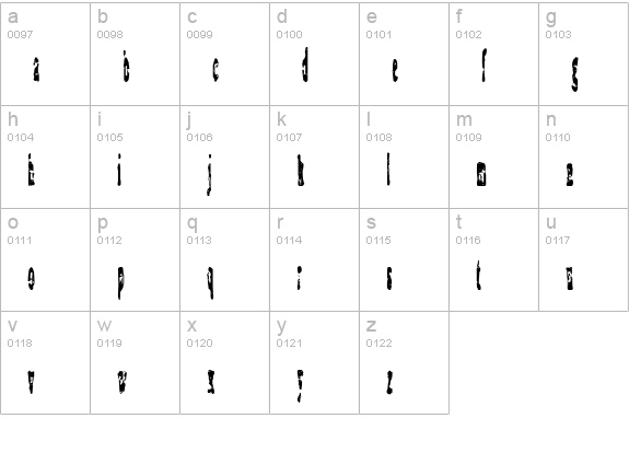 Coagulate lowercase a-z preview