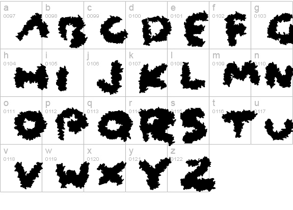 Coarse Fuzz
 lowercase a-z preview