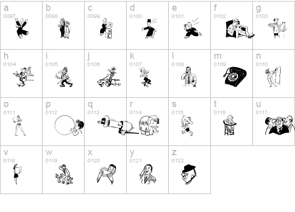 Cobb Shinn Stock Cuts II lowercase a-z preview