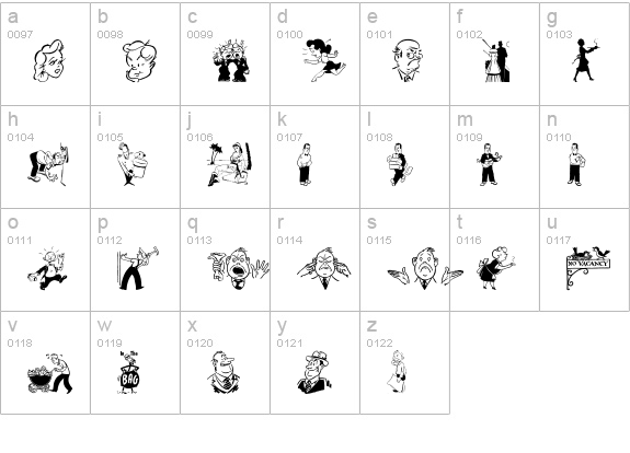 Cobb Shinn Stock Cuts III lowercase a-z preview