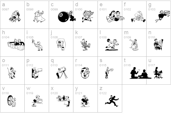 Cobb Shinn Stock Cuts IV lowercase a-z preview